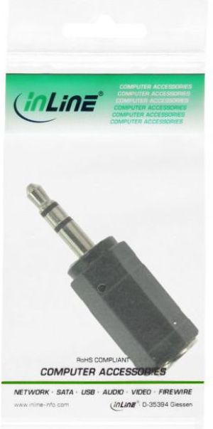 Adapter AV InLine Jack 2.5mm - Jack 3.5mm czarny (99309) 3