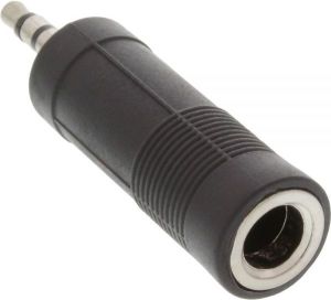 Adapter AV InLine Jack 3.5mm - Jack 6.3mm czarny (99303) 1