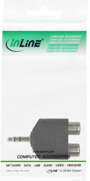 Adapter AV InLine Jack 3.5mm - RCA (Cinch) x2 czarny (99302) 2