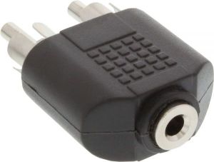 Adapter AV InLine Jack 3.5mm - RCA (Cinch) x2 czarny (99343) 2