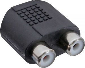 Adapter AV InLine Jack 3.5mm - RCA (Cinch) x2 czarny (99346) 1
