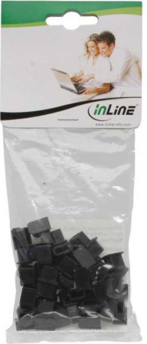 InLine Osłona przeciwkurzowa do portu FireWire 400 6 Pin czarna 50 szt. (59948C) 2