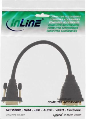 Adapter AV InLine DVI-I - D-Sub (VGA) - DVI-I czarny (17301) 2