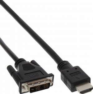 Kabel InLine HDMI - DVI-D 1m czarny (17661E) 1