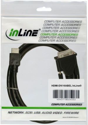 Kabel InLine HDMI - DVI-D 3m czarny (17663) 2