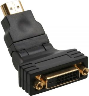 Adapter AV InLine HDMI - DVI-D czarny (17670W) 1