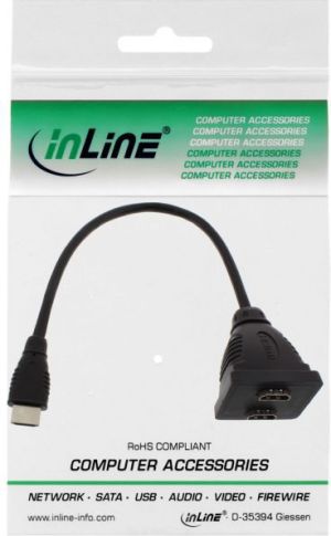 InLine HDMI HDMI x2, 0.2m, Czarny (17681) 2