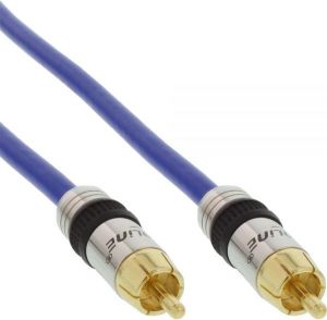 Kabel Intos RCA (Cinch) - RCA (Cinch) 1m niebieski (89401P) 1