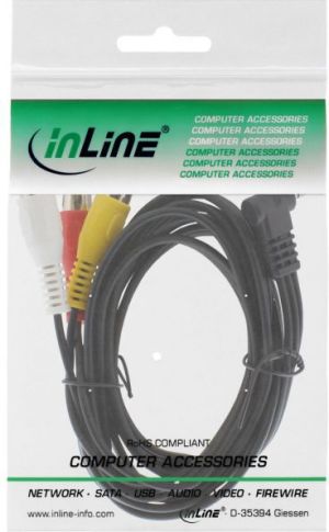 Kabel Intos Jack 3.5mm - RCA (Cinch) x3 1.5m czarny (89600) 3