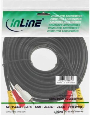 Kabel Intos RCA (Cinch) x3 - RCA (Cinch) x3 3m czarny (89603) 2