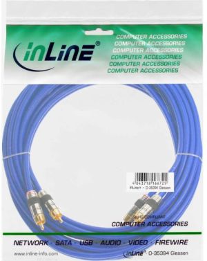 Kabel Intos RCA (Cinch) x2 - RCA (Cinch) x2 25m niebieski (89725P) 2