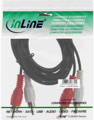 Kabel Intos RCA (Cinch) x2 - RCA (Cinch) x2 1m czarny (89933C) 2
