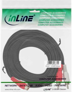 Kabel Intos RCA (Cinch) x2 - RCA (Cinch) x2 10m czarny (89934) 2