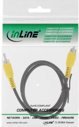 Kabel Intos RCA (Cinch) - RCA (Cinch) 0.5m żółty (89937B) 2