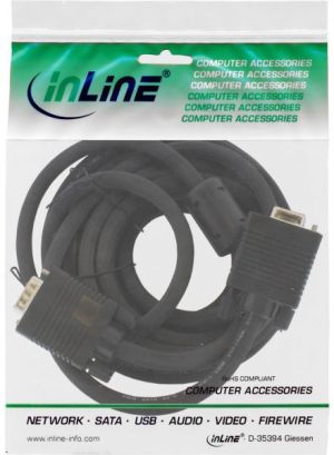 Kabel InLine D-Sub (VGA) - D-Sub (VGA) 3m czarny (17743B) 2