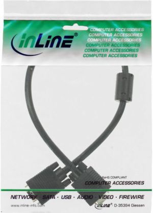 Kabel InLine D-Sub (VGA) - D-Sub (VGA) 0.5m czarny (17805B) 2
