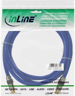 Kabel InLine S-Video - S-Video 3m niebieski (89946P) 3