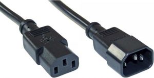 Kabel zasilający InLine - przedłużacz do komputera - C13 - C14 3 Pin IEC męski (16637) 1