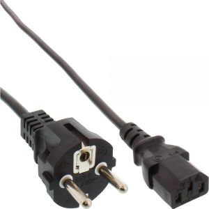 Kabel zasilający InLine Typ F German prosty - 3 Pin IEC C13 (16651D) 1