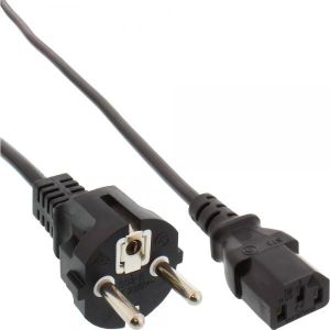 Kabel zasilający InLine Typ F German prosty - 3 Pin IEC C13 (16651E) 1