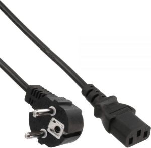 Kabel zasilający InLine Typ F German kątowy - IEC connector (16652A) 1
