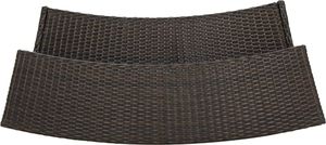 vidaXL 3-cz. zestaw mebli barowych do ogrodu, z poduszkami, brązowy 6