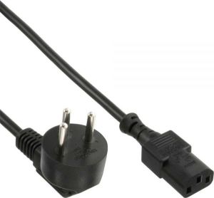 Kabel zasilający InLine Typ H Izrael - IEC connector 1.8m (16652H) 1