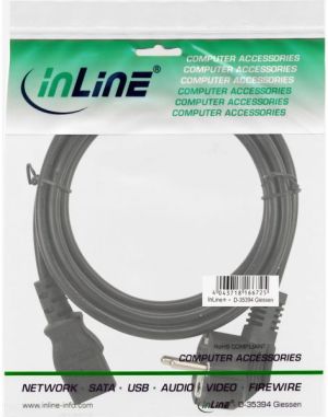 Kabel zasilający InLine Typ H Izrael - IEC connector 1.8m (16652H) 2