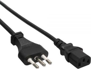 Kabel zasilający InLine Typ L - IEC C13 connector (16652I) 1