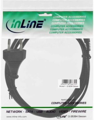 Kabel zasilający InLine Typ C Euro Plug - Euro 8 socket 1.5m (16654S) 2