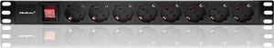 Qoltec Listwa zasilająca do szafy RACK 1U 16A PDU 8xSCHUKO 2m (54469) 4
