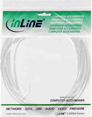 Kabel zasilający InLine Euro 8 Plug biały 1.5m (16654W) 2