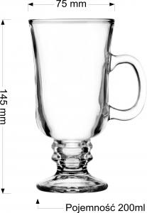Glasmark Szklanki Do Latte Irish Z 6 Łyżeczkami Gratis 3