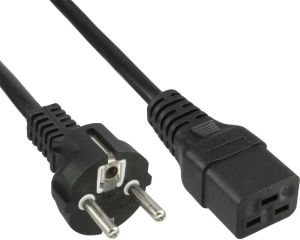 Kabel zasilający InLine 16A Typ F prosty - IEC (16658D) 1