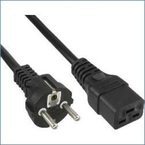 Kabel zasilający InLine 16A Typ F prosty - IEC (16658F) 1