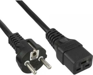 Kabel zasilający InLine 16A Typ F prosty - IEC (16658H) 1