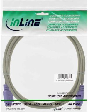 InLine PS/2 - PS/2, 3m, Szary (13343V) 2