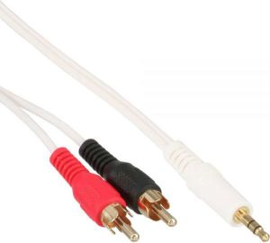 Kabel InLine Jack 3.5mm - RCA (Cinch) x2 5m biały (89930W) 1