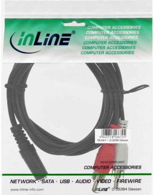 Kabel InLine Jack 3.5mm - RCA (Cinch) x2 1.5m czarny (89940) 2