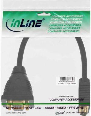 InLine D-Sub (VGA) x2 D-Sub (VGA), 0.3m, Czarny (17308) 2