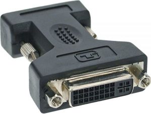 Adapter AV InLine DVI-I - D-Sub (SVGA) czarny (17790) 1