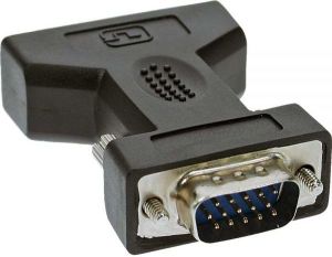 Adapter AV InLine DVI-I - D-Sub (SVGA) czarny (17790) 2