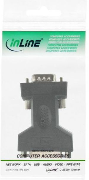 Adapter AV InLine DVI-I - D-Sub (SVGA) czarny (17790) 3