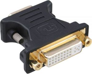 Adapter AV InLine DVI-I - D-Sub (SVGA) czarny (17790P) 1