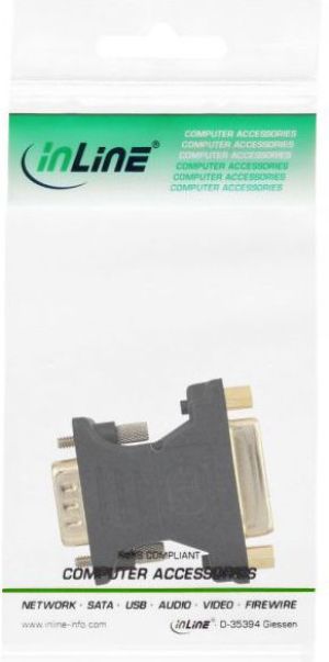 Adapter AV InLine DVI-I - D-Sub (SVGA) czarny (17790P) 3