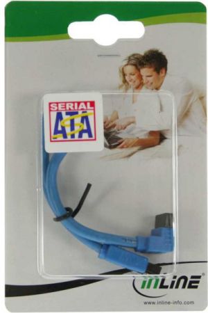 InLine SATA - SATA, 0.15m, Niebieski (27701F) 2