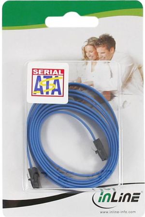 InLine SATA - SATA, 0.5m, Niebieski (27705K) 2