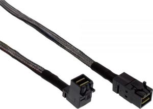 InLine Kabel Mini SAS HD SFF-8643 kątowy - SFF-8643 + Sideband 0.5m (27627A) 1