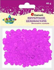 Titanum Koraliki plastikowe połówka kuli fioletowe 40g 1