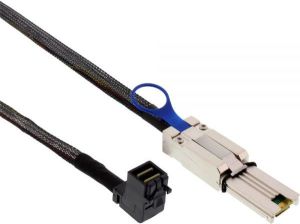 InLine Kabel Mini SAS HD SFF-8643 kątowy - SFF-8088 1m (27637B) 1